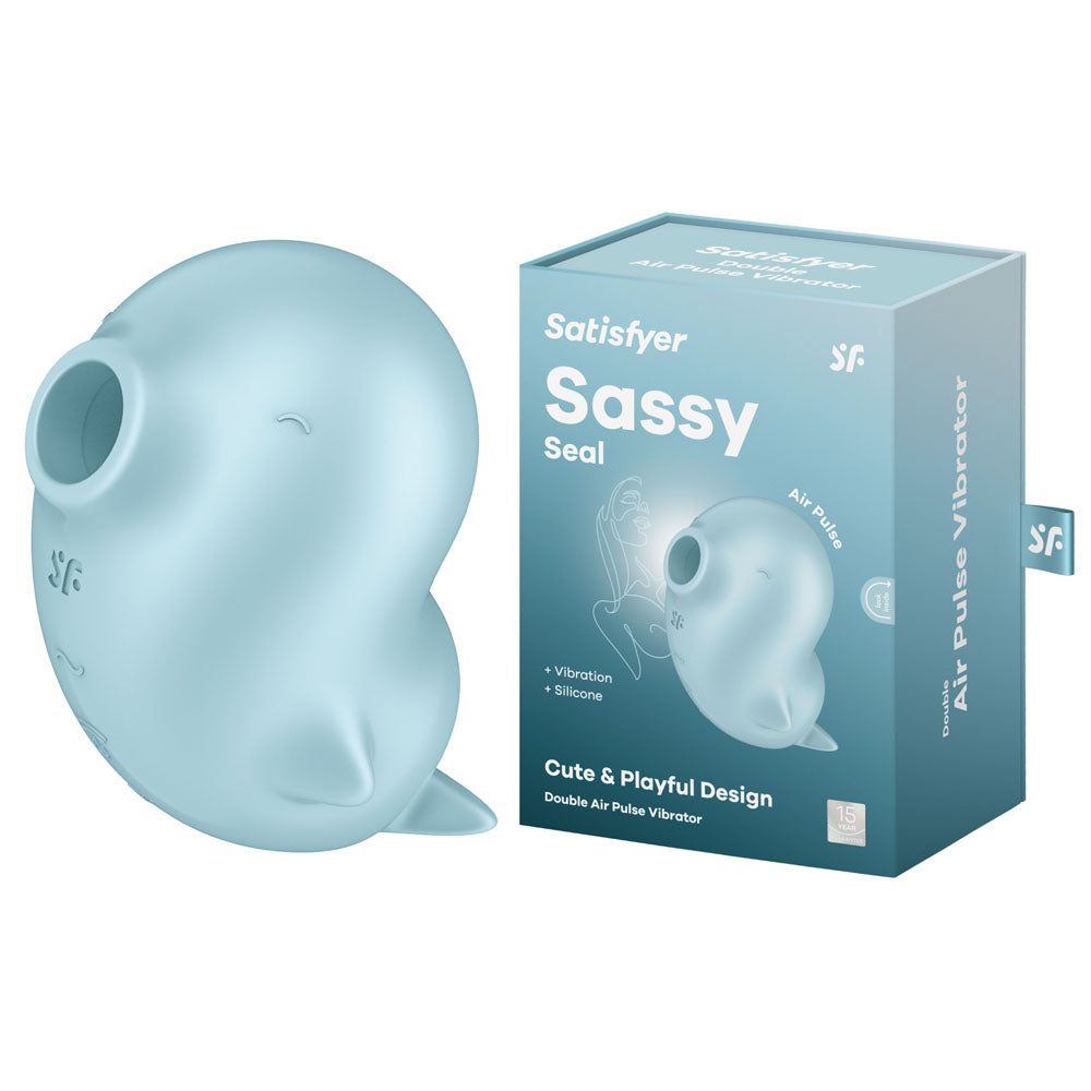 Satisfyer Sassy Seal | Dual Air Pulse + Vibration | Waterproof & Body-Safe