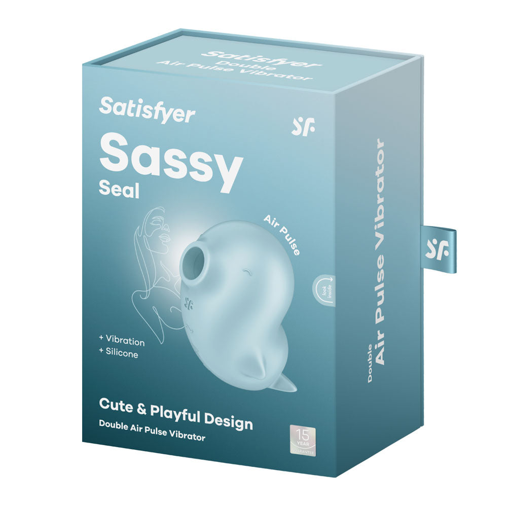 Satisfyer Sassy Seal | Dual Air Pulse + Vibration | Waterproof & Body-Safe