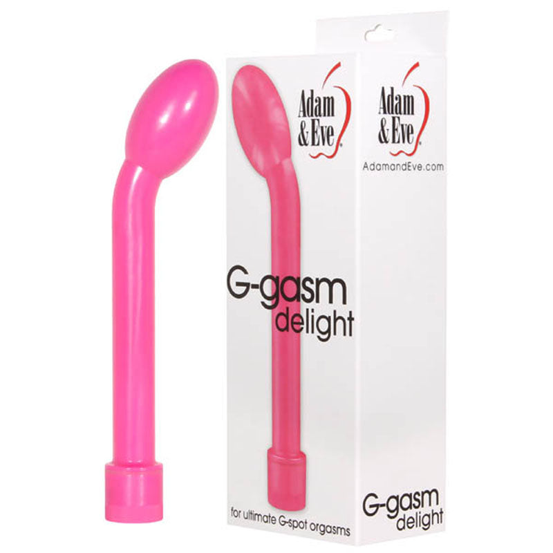 Adam & Eve G-Gasm Delight G-Spot Vibrator - Rechargeable, Slim Shaft & Angled Head