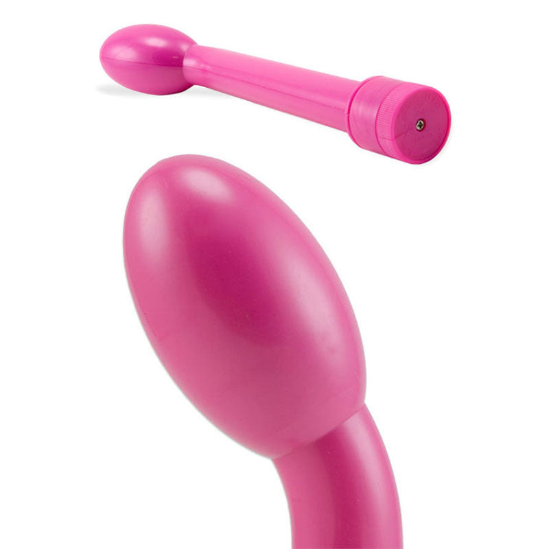 Adam & Eve G-Gasm Delight G-Spot Vibrator - Rechargeable, Slim Shaft & Angled Head