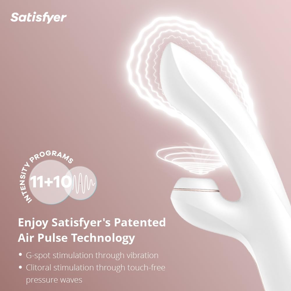 Satisfyer Pro + G-Spot Rabbit Vibrator – Dual Stimulation with Air Pulse Vibration