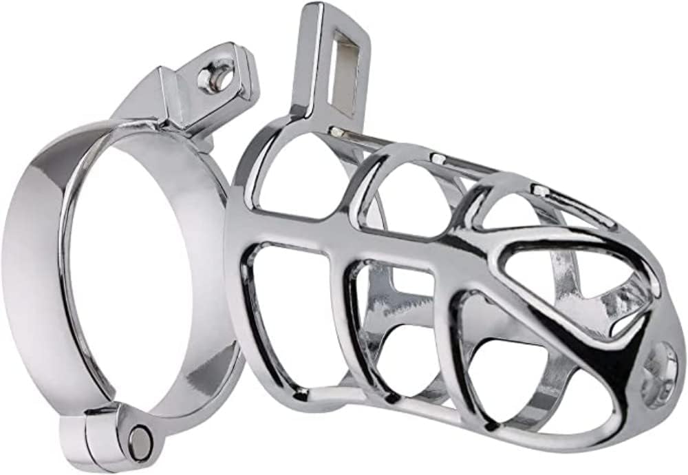 Pleasure Haven Metal Chastity Cage - Waterproof in Discreet Velvet Bag