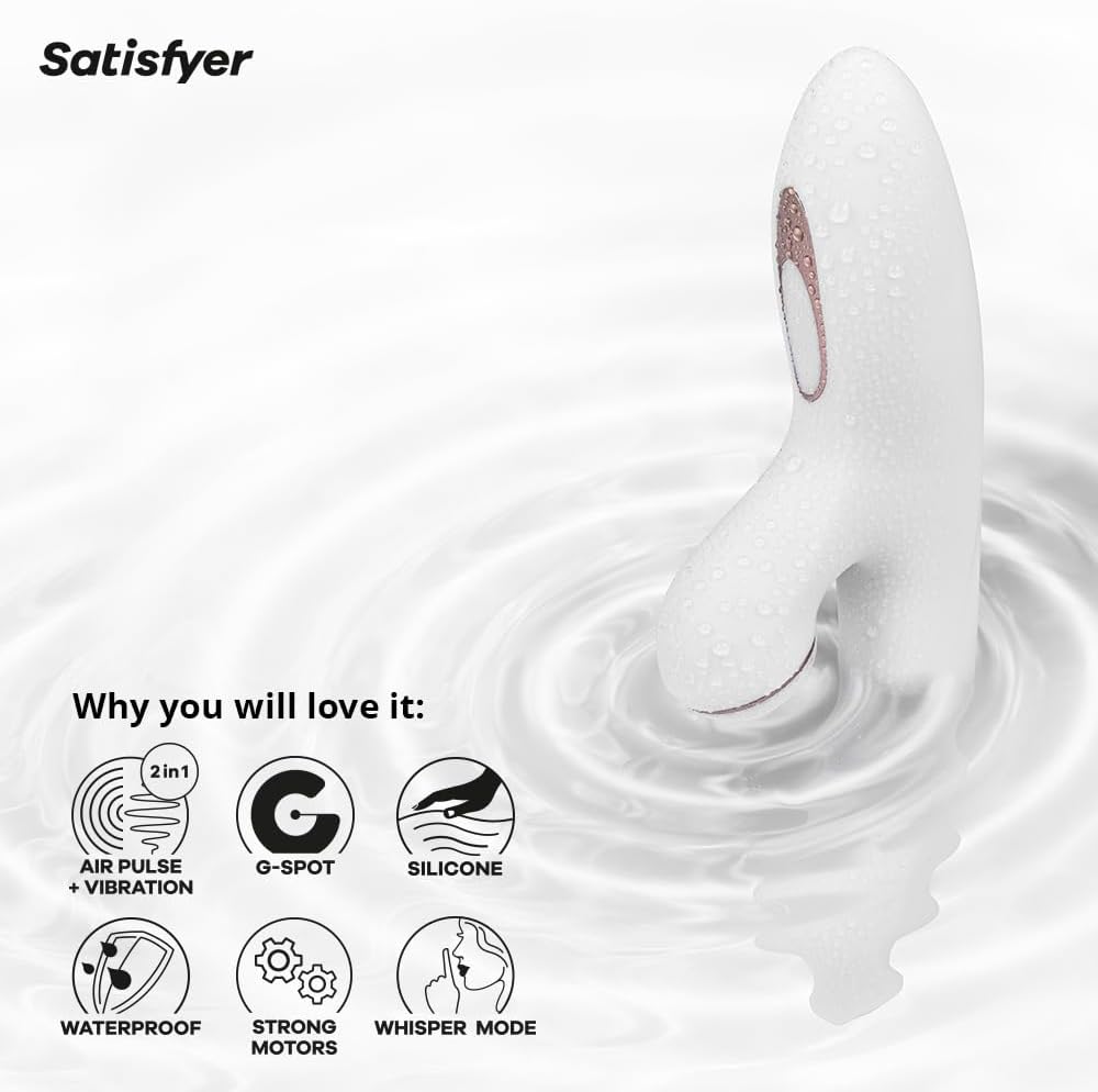 Satisfyer Pro + G-Spot Rabbit Vibrator – Dual Stimulation with Air Pulse Vibration