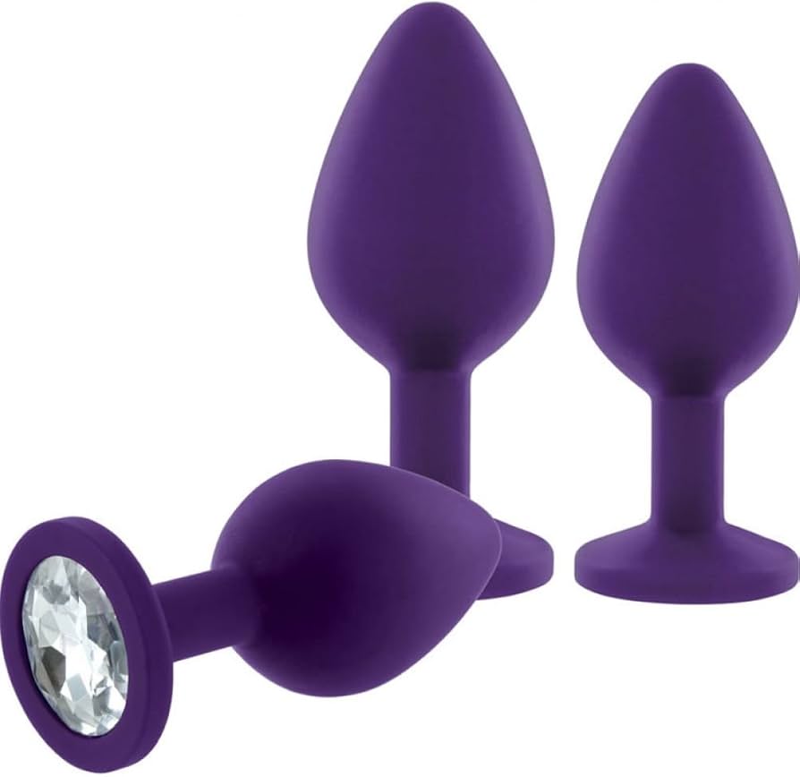 Booty Plug Purple - Glamorous Training Kit with Three Sizes