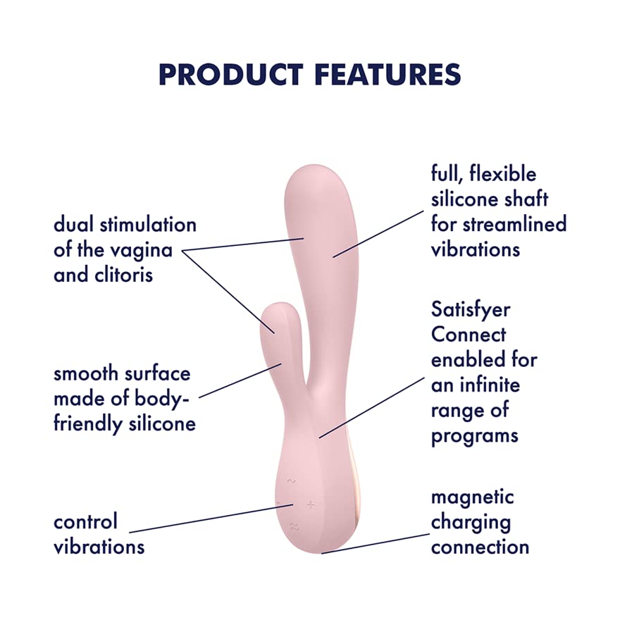 Satisfyer Mono Flex – Mauve Rabbit Vibrator with App Control