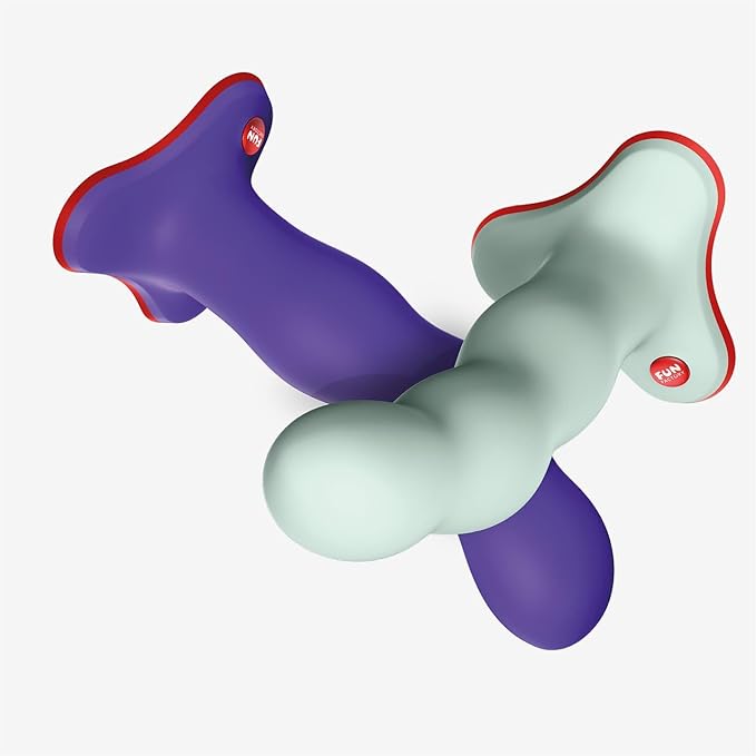 Bouncer Flashy Purple - Rotating Silicone Dildo with Internal Balls - Harness Compatible