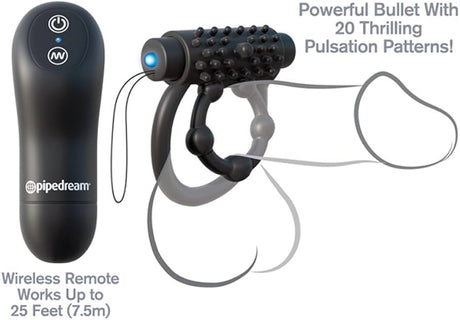 Fantasy C-Ringz Remote Control Performance Pro - Vibrating Dual Cock & Ball Ring