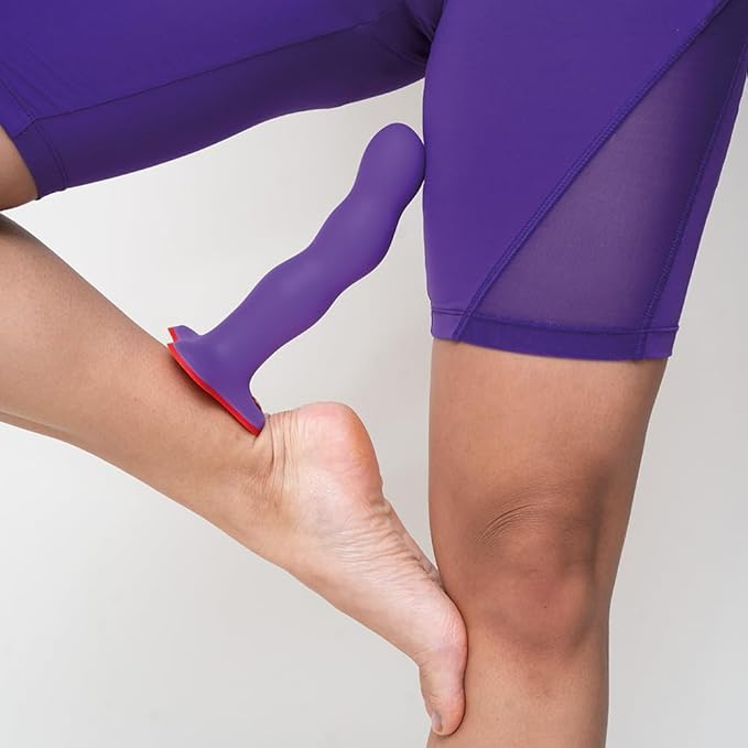 Bouncer Flashy Purple - Rotating Silicone Dildo with Internal Balls - Harness Compatible