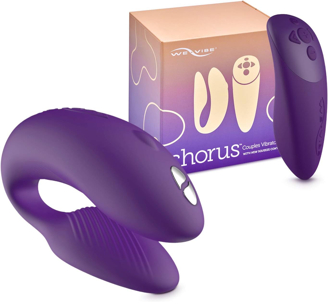 Chorus by We-Vibe - Adjustable Couples Vibrator - App Controlled & Waterproof (Purple)