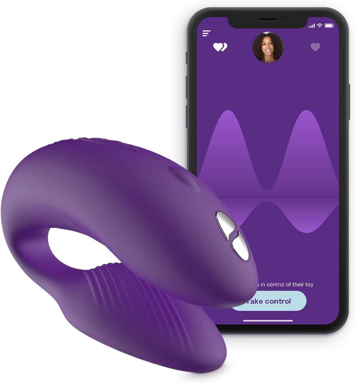 Chorus by We-Vibe - Adjustable Couples Vibrator - App Controlled & Waterproof (Purple)