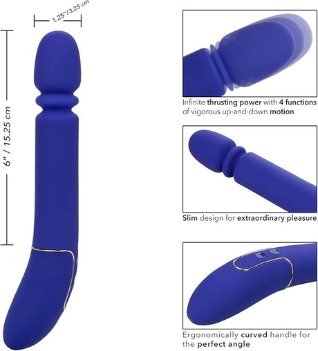CalExotics Shameless Slim Thumper – Ultra-Powerful Thrusting & Thumping Massager