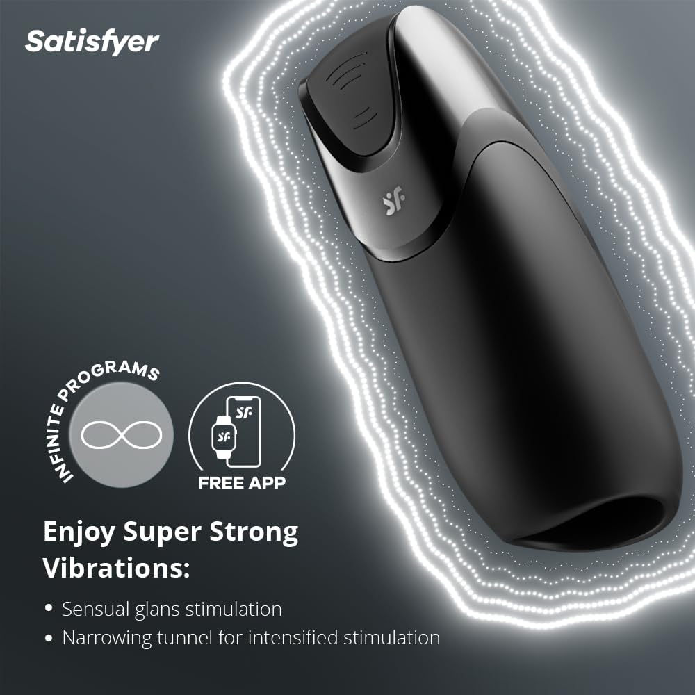 Satisfyer Men Vibration PLUS – App-Controlled Male Masturbator