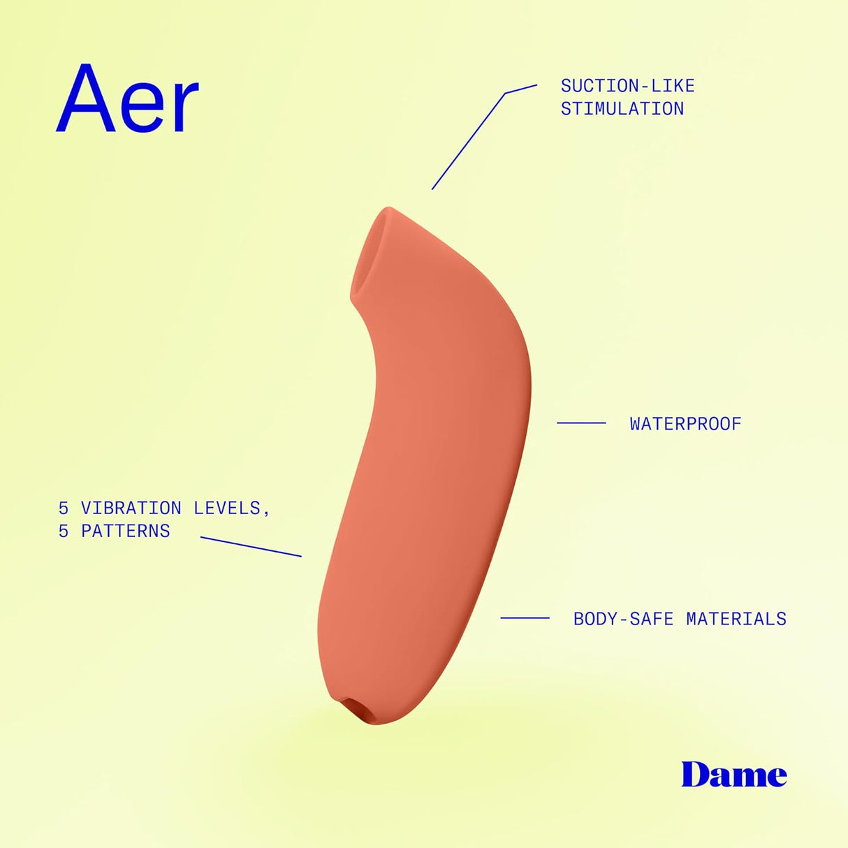 Dame Aer – Powerful Air Pulse Clitoral Stimulator