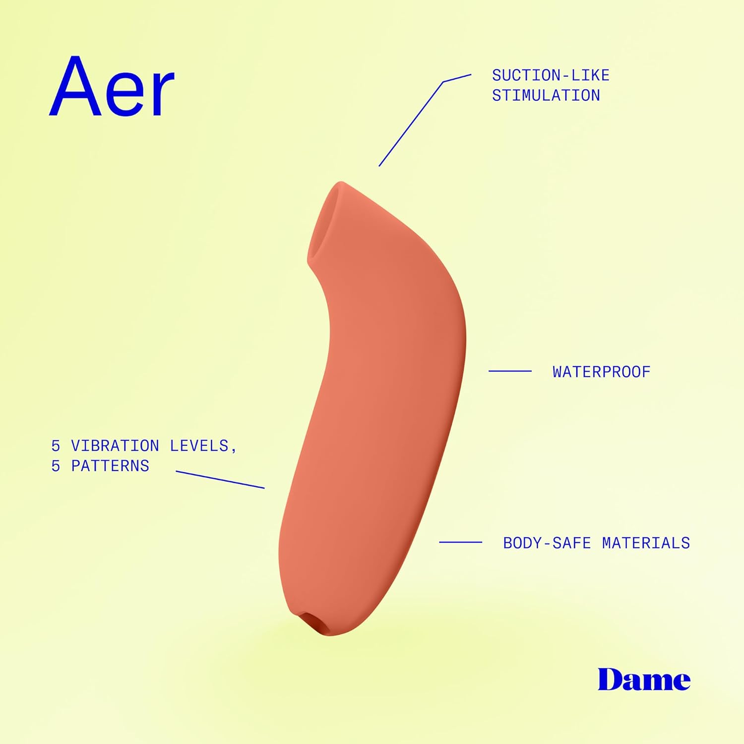 Dame Aer – Powerful Air Pulse Clitoral Stimulator