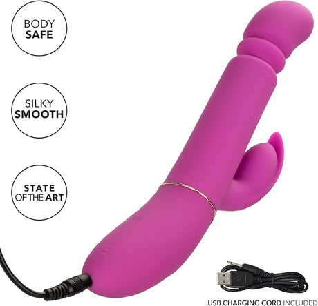 CalExotics Shameless Slim Player – Ultra-Powerful Thrusting & Vibrating Rabbit Massager