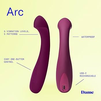 Dame Arc Plum – Curved Rechargeable Vibrator