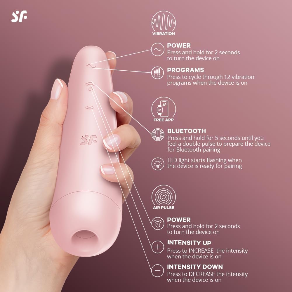 Satisfyer Curvy 2+ Dual Clitoral & G-Spot Stimulation with App Control