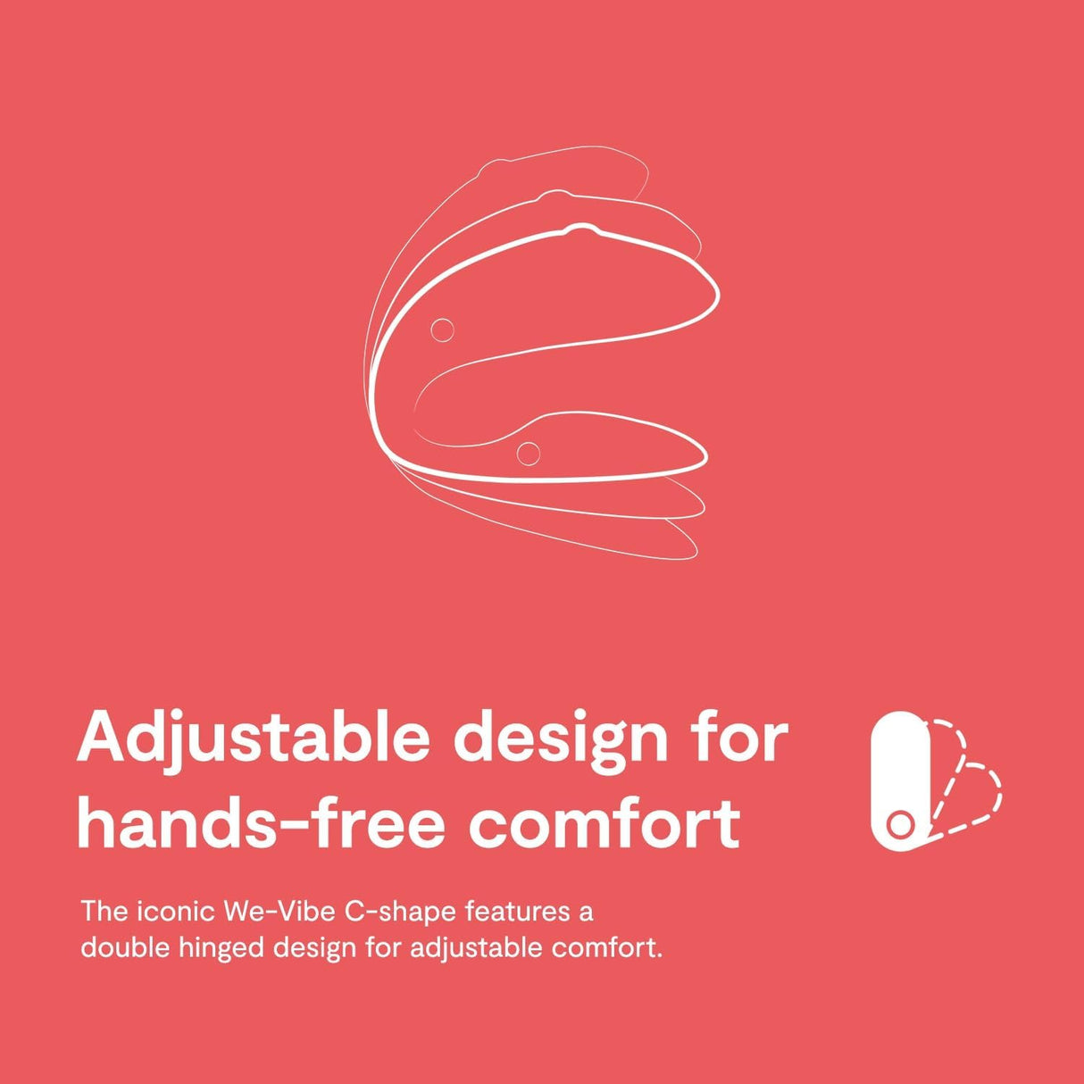 Chorus by We-Vibe - Adjustable Couples Vibrator - App Controlled & Waterproof (Orange)