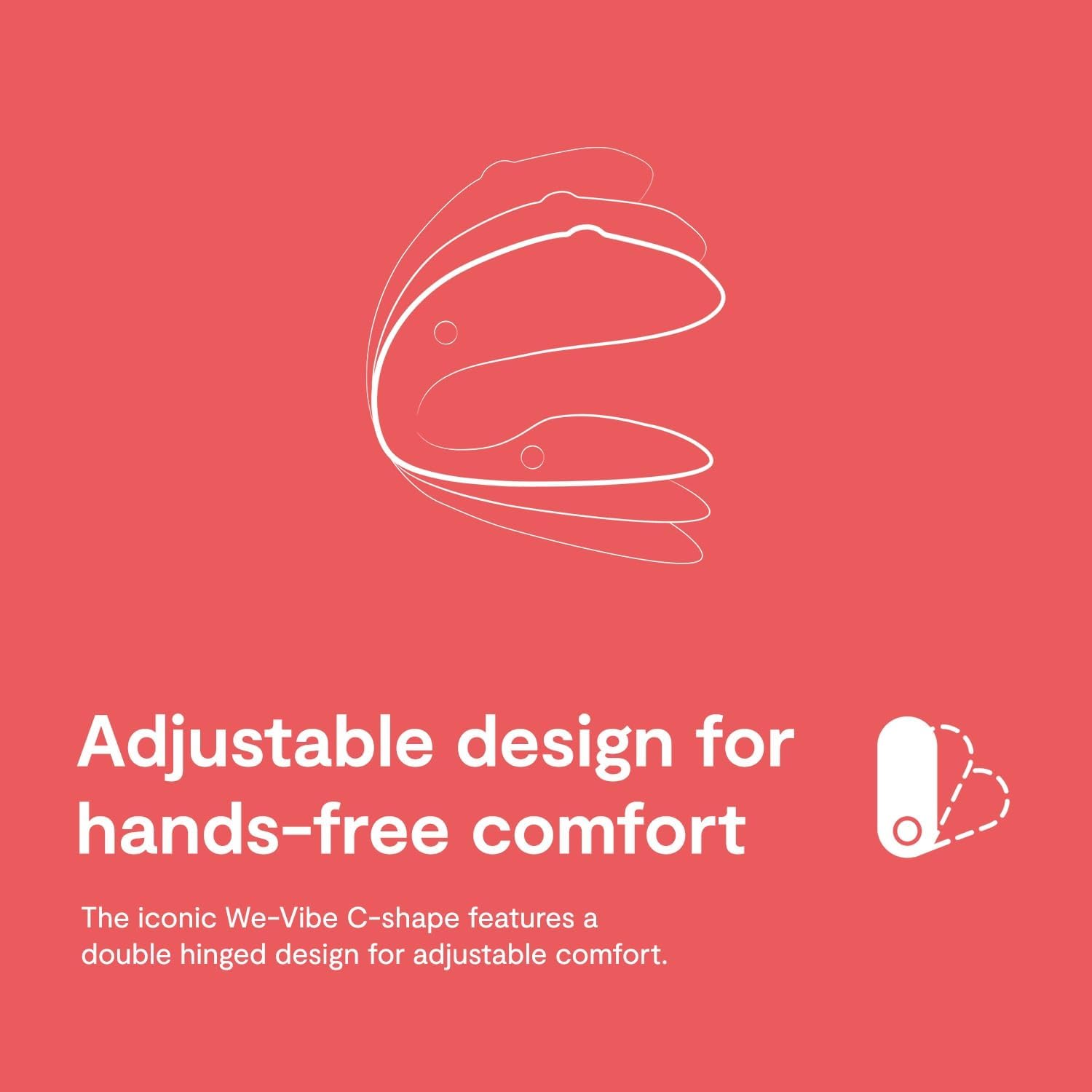 Chorus by We-Vibe - Adjustable Couples Vibrator - App Controlled & Waterproof (Orange)