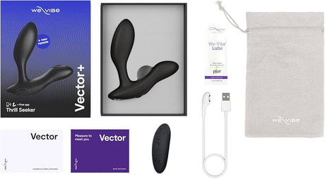 Vector+ by We-Vibe - Adjustable Vibrating Prostate Massager (Black)