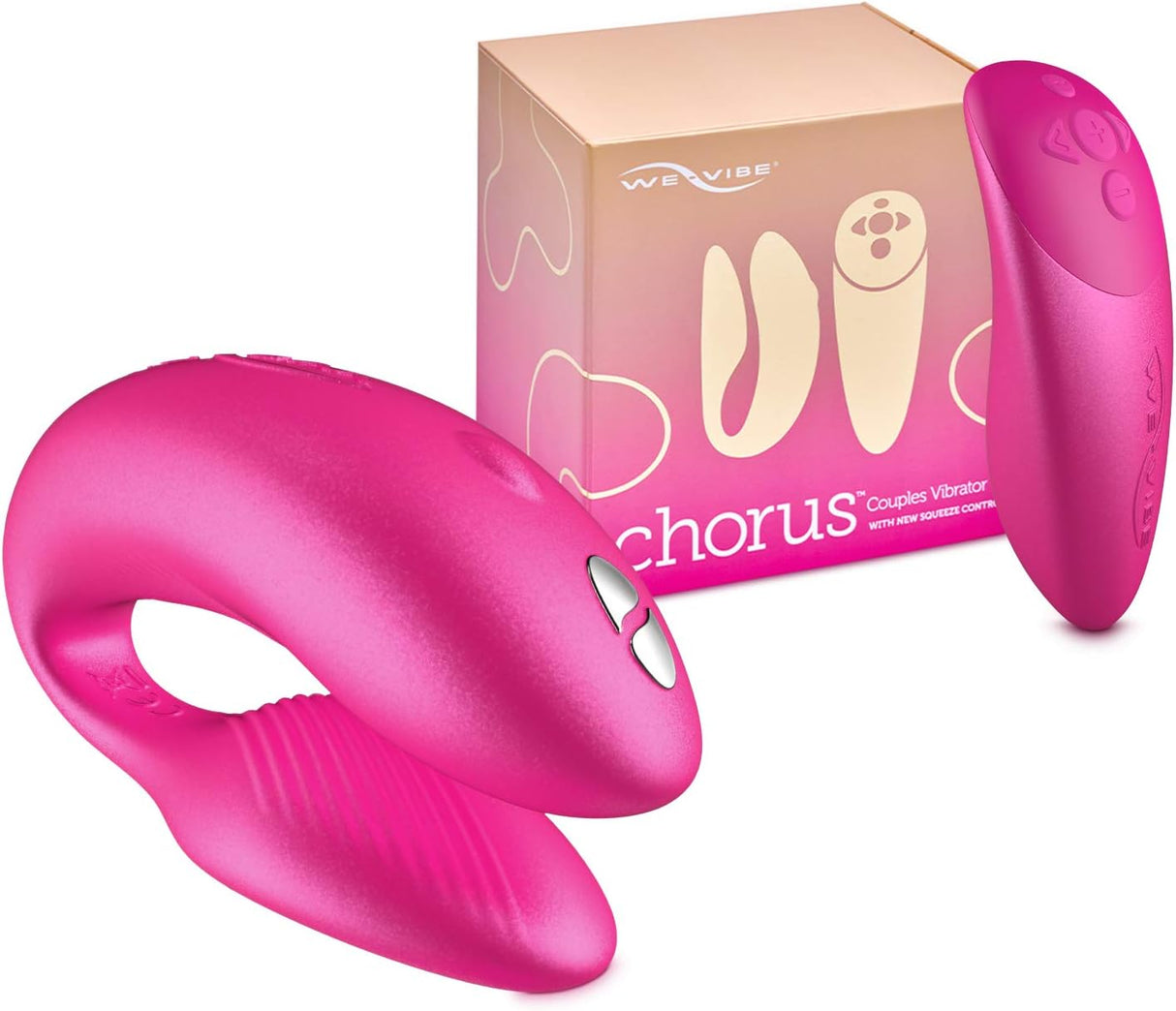 Chorus by We-Vibe - Adjustable Couples Vibrator - App Controlled & Waterproof (Pink)