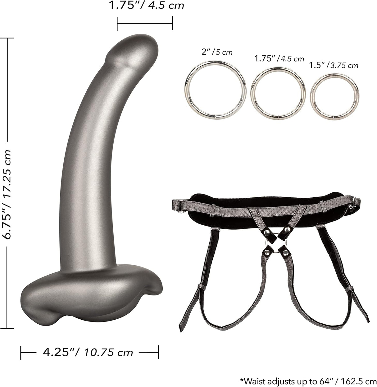 CalExotics Her Royal Harness Me2 G-Spot Dildo - Harness Compatible