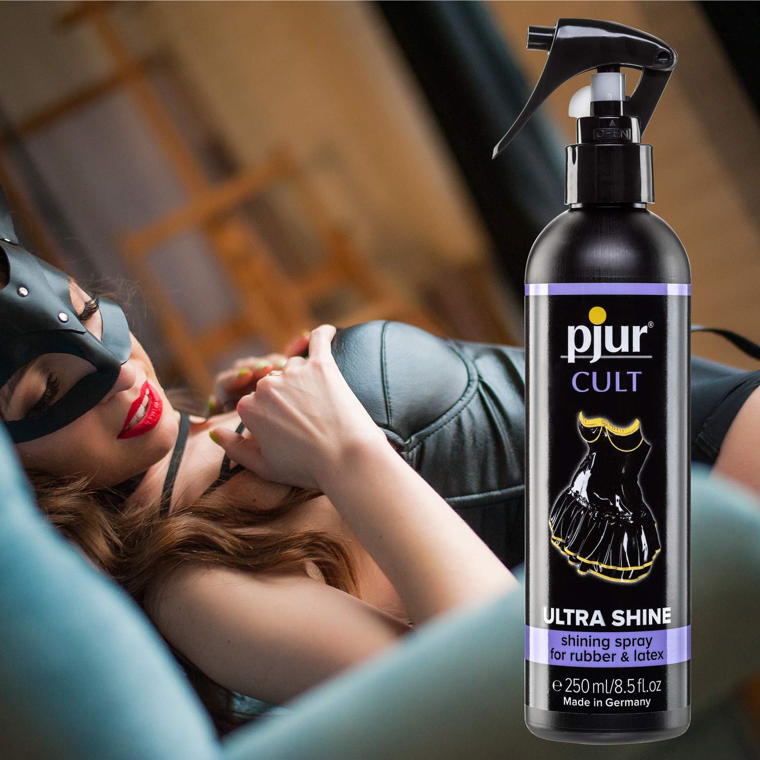 pjur Cult Ultra Shine 250ml – High-Gloss Latex & Rubber Spray