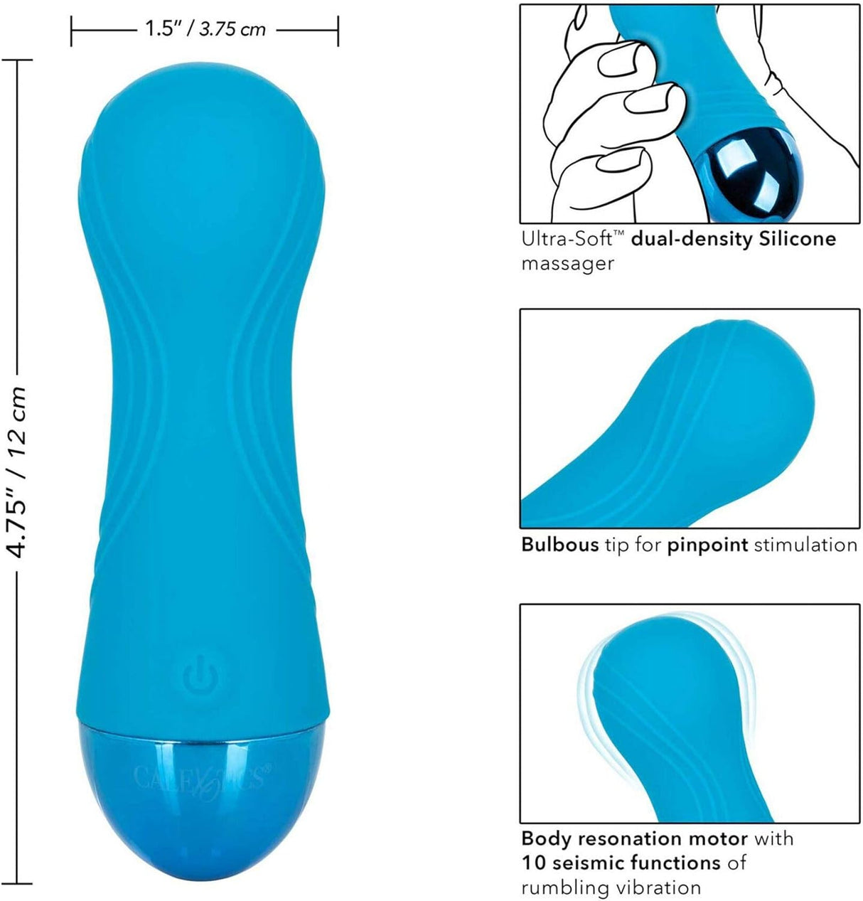 CalExotics Tremble Tease – Deep Rumbly Vibrations for Intense Pleasure