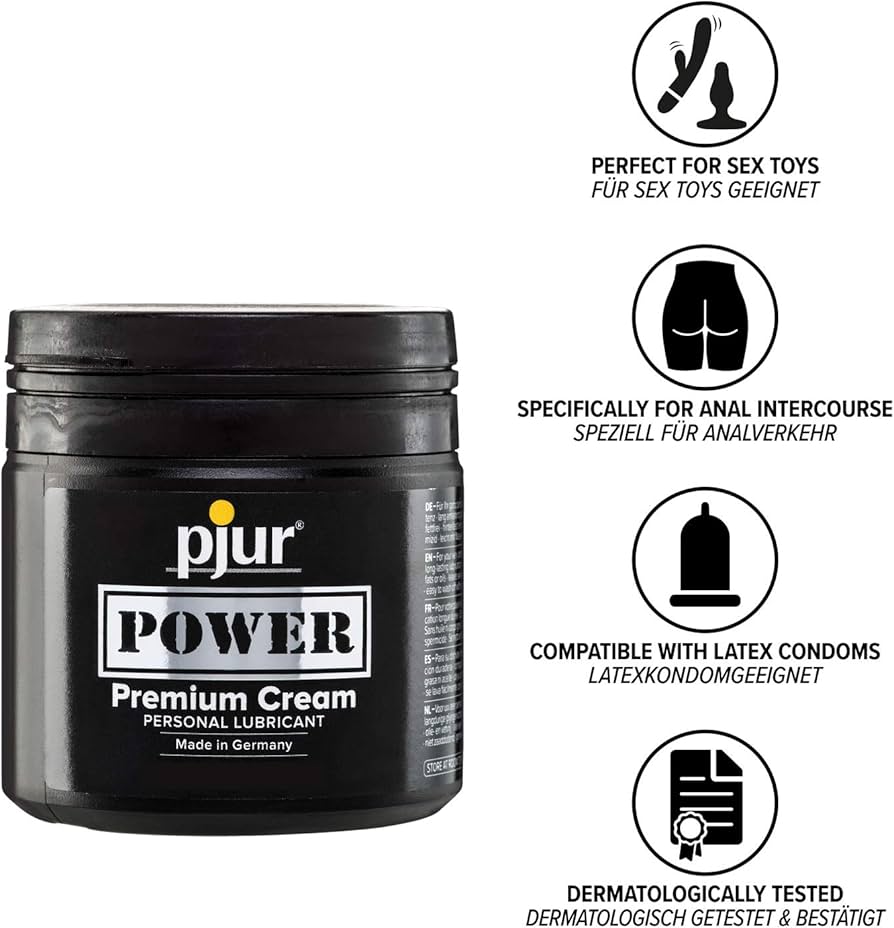 pjur Power 500mL – Long-Lasting and Non-Sticky Hybrid Silicone & Water-Based Lubricant