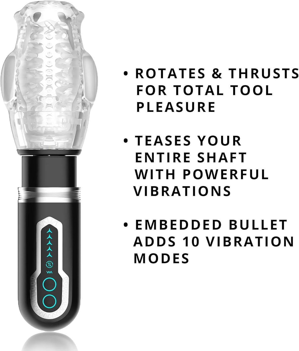 Adam & Eve Gawk Gawk Rotating Masturbator with 360 Degree Rotating