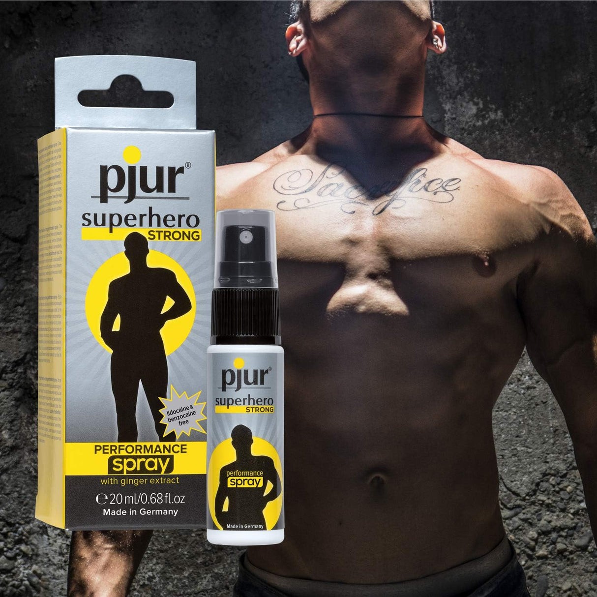 pjur Superhero Strong Spray 20ml - Delay Spray for Longer Lasting