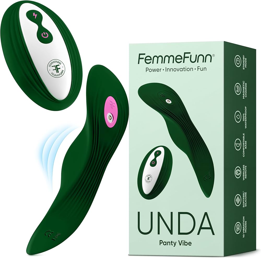Unda Panty Vibrator - Remote Controlled, Slim, Powerful & Waterproof | Green