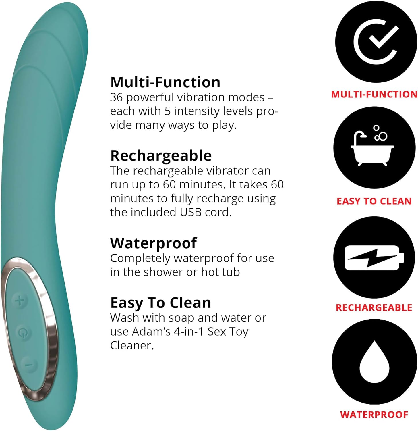Adam & Eve The G-Gasm Curved Vibrator