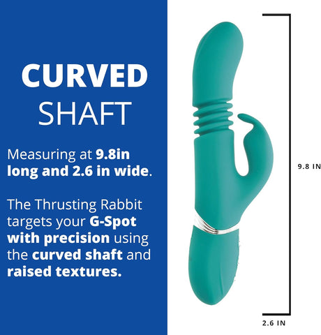 Adam & Eve Heat Me Up Rabbit Vibrator - Warming & Thrusting