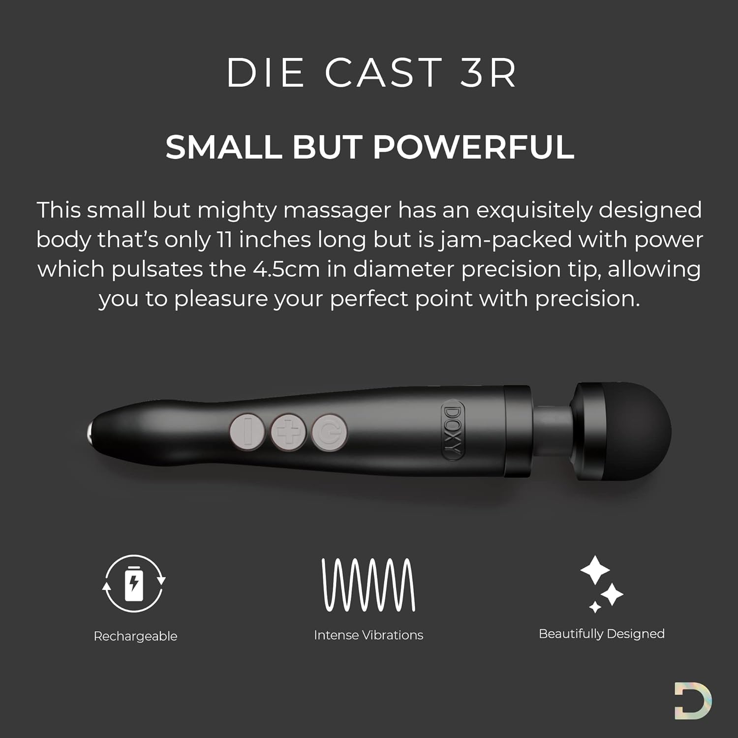 Doxy Die Cast 3R USB-C – Compact & Powerful Wand Massager