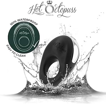 Atom Plus Lux Remote Controlled Dual Vibrating Cock Ring - Whisper Quiet & Waterproof