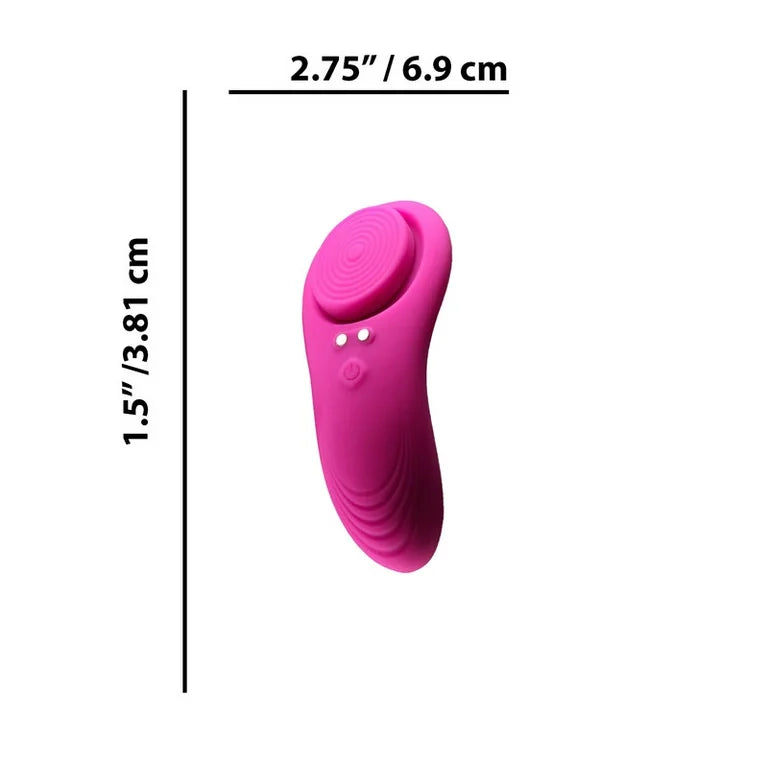 Techno Lucy Magenta App Controlled Panty Vibrator with Magnetic Silicone
