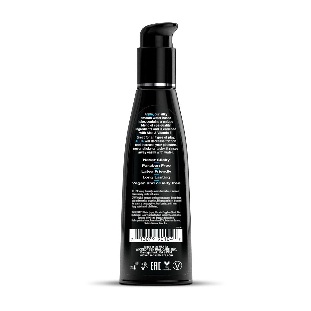 Wicked Aqua Silky Smooth Water Based Lubricant 120ml