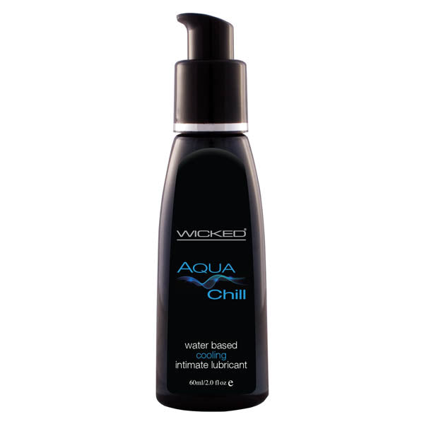 Wicked Aqua Chill Cooling Lube - Tingly Mint Water-Based Formula 60mL