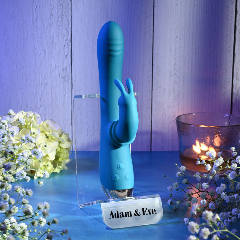 Adam & Eve Shimmy & Shake Velvet Rabbit Vibrator - Side to Side Movement