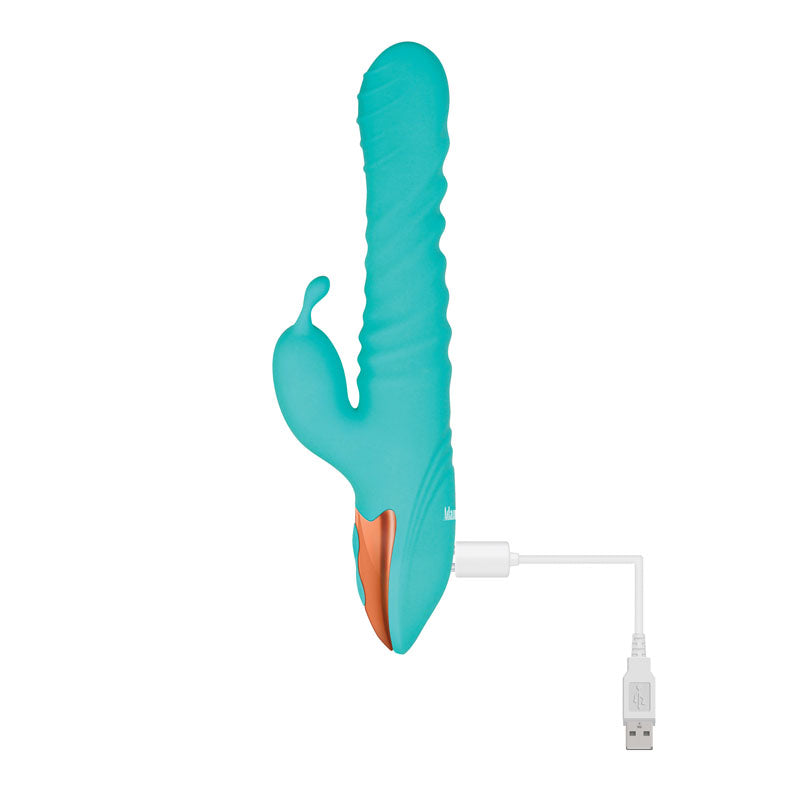 Adam & Eve Heat Me Up Rabbit Vibrator - Warming & Thrusting
