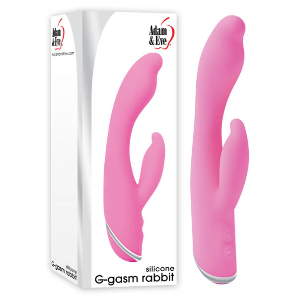 Adam & Eve G-Gasm Rabbit Vibrator - Dual Motors with Flexible Clit Tickler + G-Spot Tip