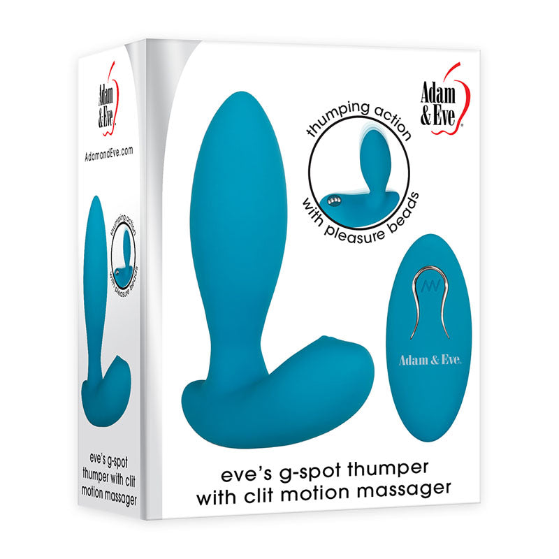 Adam & Eve G-Spot Thumper with Clit Motion Massager - Remote Controlled & Waterproof