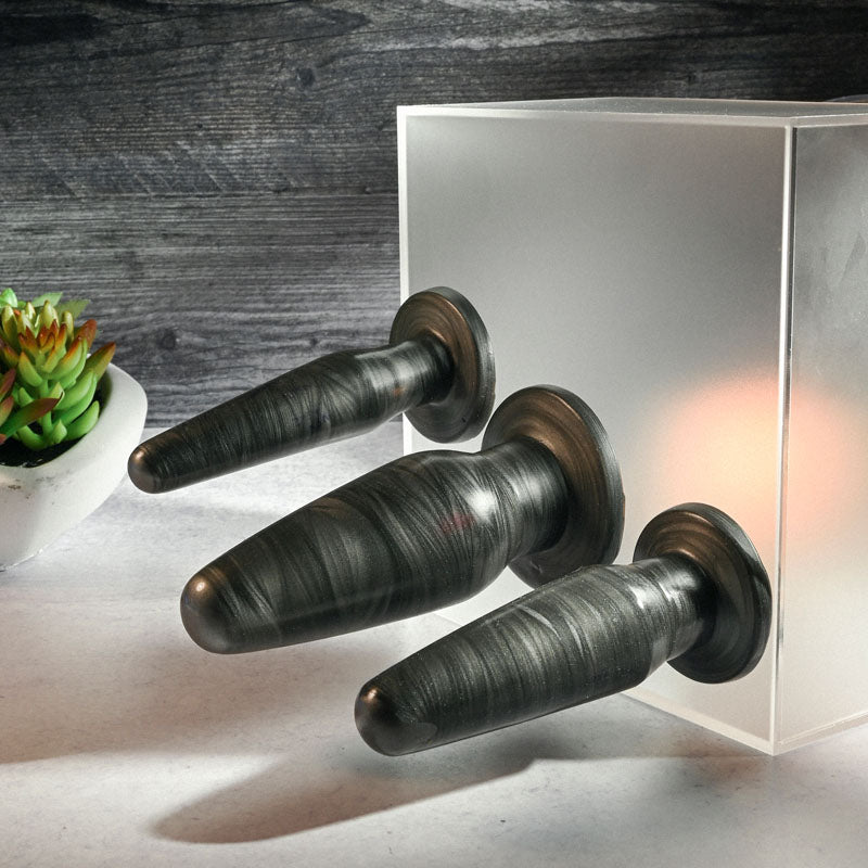 Adam & Eve Anal Rockets Trainer Set of 3 Butt Plugs with Suction Base