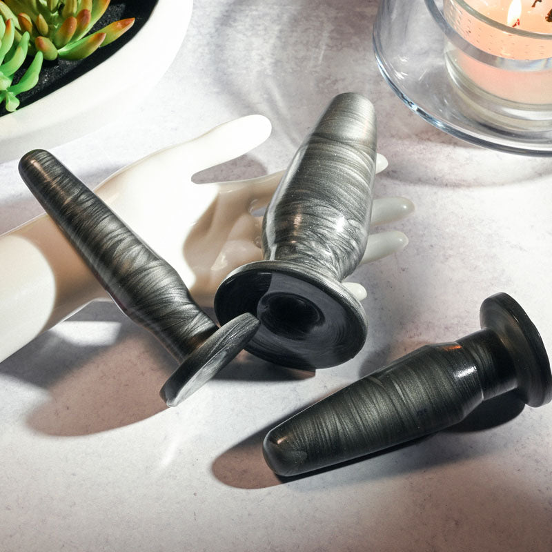 Adam & Eve Anal Rockets Trainer Set of 3 Butt Plugs with Suction Base