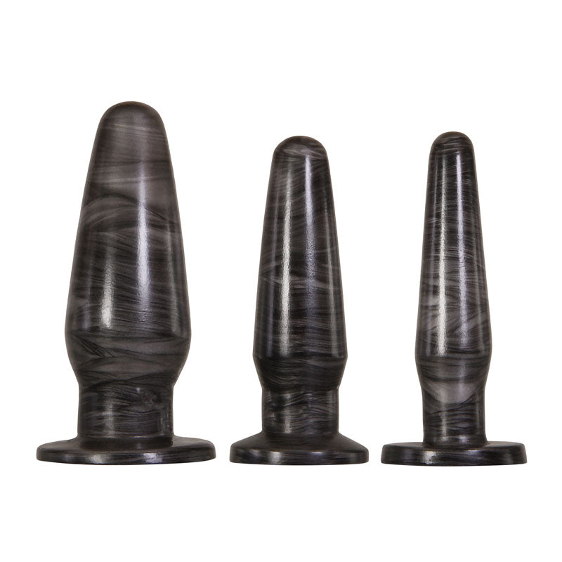 Adam & Eve Anal Rockets Trainer Set of 3 Butt Plugs with Suction Base