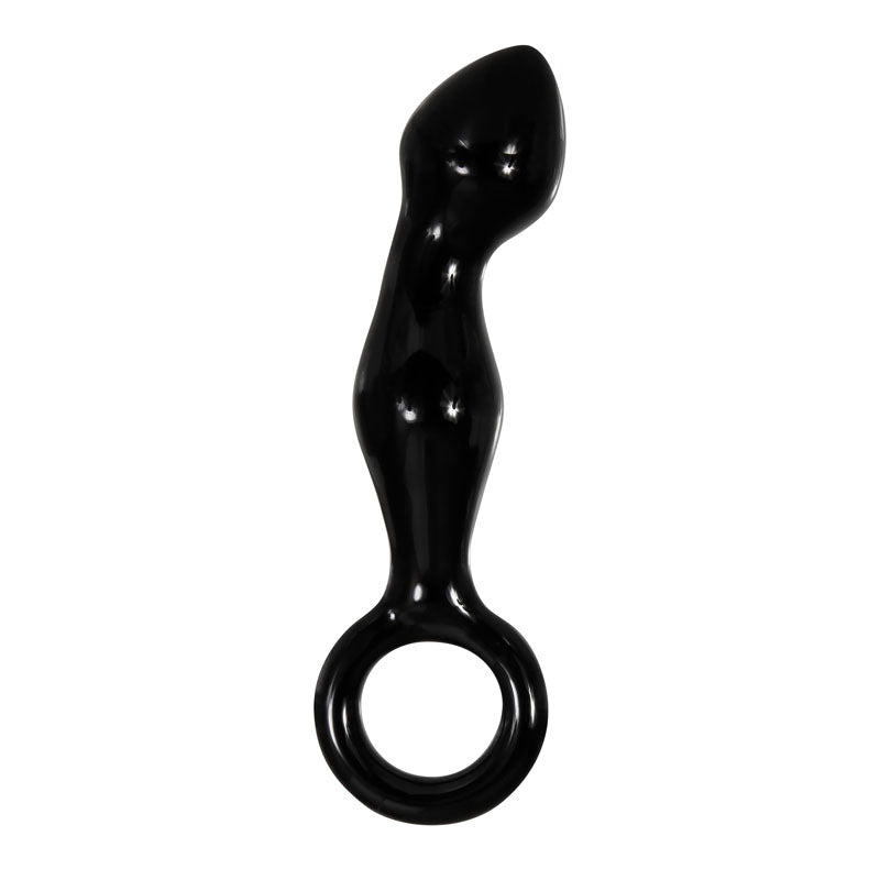 Adam & Eve Glass Prostate Massager - Curved Tip for P-Spot Stimulation (16.5cm)