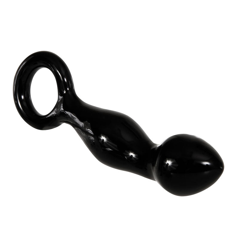 Adam & Eve Glass Prostate Massager - Curved Tip for P-Spot Stimulation (16.5cm)