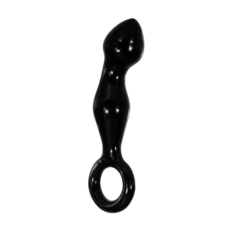 Adam & Eve Glass Prostate Massager - Curved Tip for P-Spot Stimulation (16.5cm)