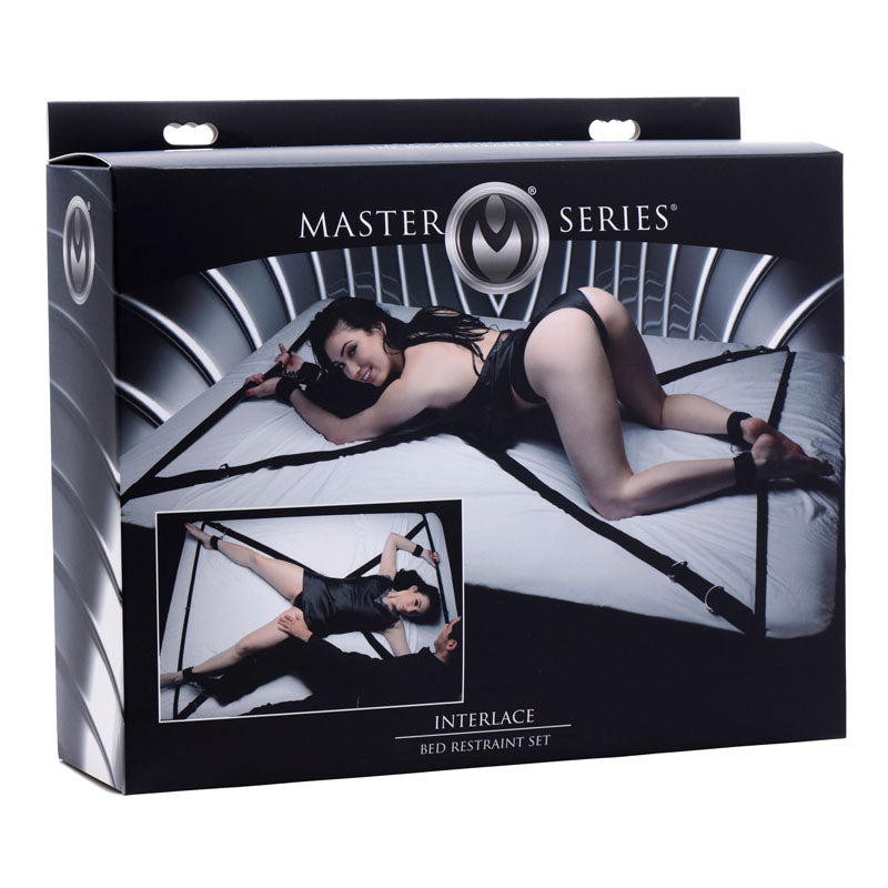 Master Series Interlace Bed Restraint Set - Universal Fit with Adjustable Velcro Straps